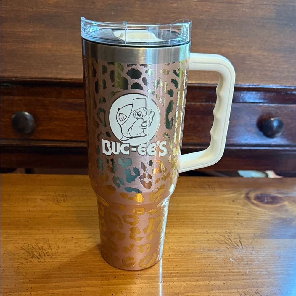 Buc-ee's Leopard Print Tumbler 40 ounce